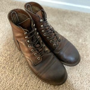 Red Wing Shoes Iron Ranger Boots in Amber